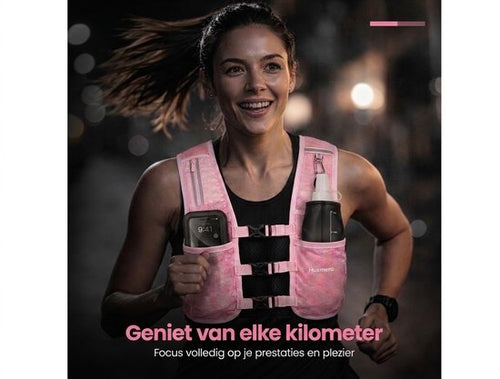 Husmero hardloopvest met waterfles