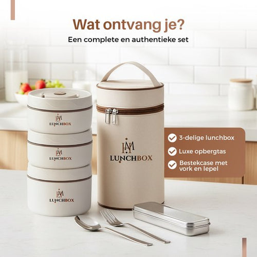 Husmero lunchbox met 3 vakjes